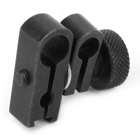 Side view of Rotatable Dovetail Dial Indicator Clamp Kit With Sleeve Lever Accessory Tungsten Steel Build Fits 8mm 6mm And 4mm Dial Indicators Universal Meter Clip For Precise Setup And Quick Easy Adjustments
