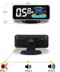Backup Parking Sensor System For Your Ride With Front And Rear Sensors, LCD Display, Distance Detection, And Audible Warnings shown