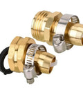 Super Durable 3/4 Inch Hose Repair Kit With Male And Female Garden Connector Mender Tool Fix Leaks Fast And Easy For A Perfect Flow Outside brass hose ends