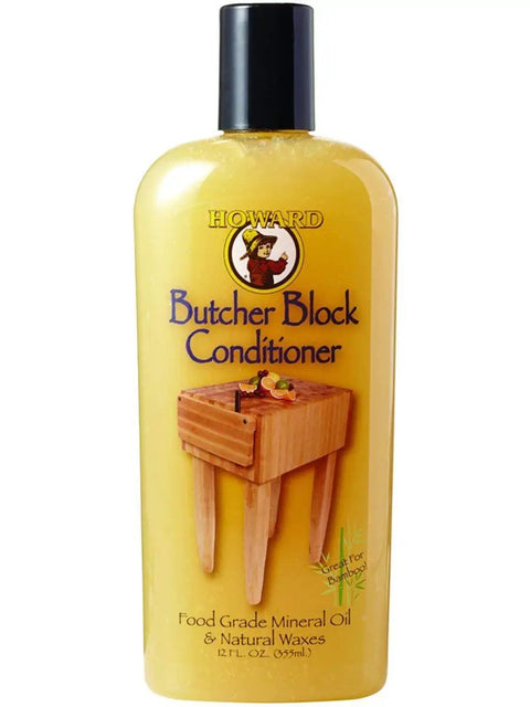 Butcher Block Conditioner bottle, 12 oz, for wood countertops and cutting boards, food safe oil treatment to restore moisture.