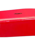 Side view of Beefy Foldable Steel Wheel Chocks Pair, Heavy Duty Red Tire Stops, Heat Treated Drop Forged For Maximum Strength