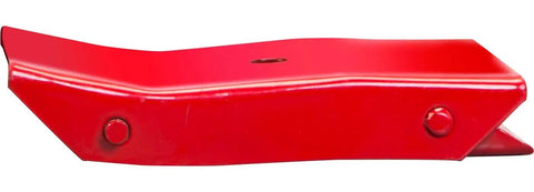Side view of Beefy Foldable Steel Wheel Chocks Pair, Heavy Duty Red Tire Stops, Heat Treated Drop Forged For Maximum Strength