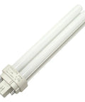 Energy Saver 26W 1800-Lumen Daylight CFL Bulb With 4-Pin G24-3 Base for indoor use, showing dual tube design and base.