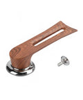 Heavy Duty Stainless Steel Replacement Pot Lid Handle With Realistic Wood Grain Finish And Secure Gasket Kit For Glass Lids That Keeps It Tight While You Cook, with screw