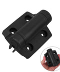 Heavy Duty Self Closing Spring Gate Hinges For Metal And Wood Gates With Quiet Noiseless Operation Easy Install Gate Hinge Kit For Outdoor Use Tough As Nails Built To Last For Fences Garages Walkways And Privacy Gates, black metal hinge