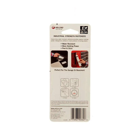 Heavy Duty Industrial Hook And Loop Fasteners With Rock Solid Adhesive Backing Water Resistant Sticky Pads for mounting instructions and features.