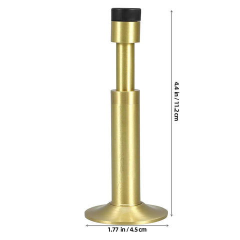 Sleek Wall Mounted Door Stop With No Drilling Easy Install Adjustable Length 1.1 Inch Silent Hydraulic Stopper For Home And Office Durable Aluminum