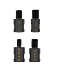 Built Tough Angled Grinder Adapter Converter For 5/8-11 Thread Spindle Job Site Ready Tool Swap Kit with four coupling adapters.