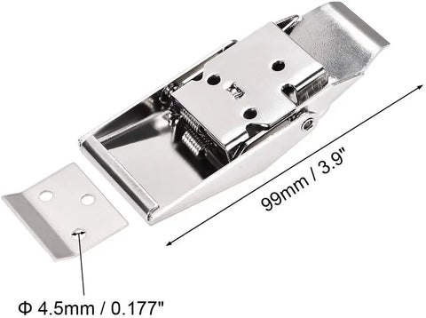 Concealed Draw Toggle Latch Clamp With Keyhole In 3.9 Inch SUS304 Stainless Steel for Case Toolboxes and Cleaners, rustproof