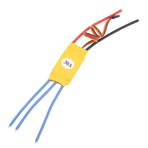Beefed Up 930KV Brushless Motor And 30A ESC 1045R Propeller Kit featuring 30A ESC with colorful wires for RC drones and quadcopters.