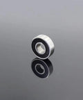 High Performance 8 Pack Of 608 2Rs Hybrid Ceramic Ball Bearings Abec 7 Precision Rated Sealed Shields, showcased on mirrored surface.
