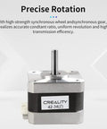 Z Axis Stepper Motor 42-34Z 2 Phase 0.8A 1.8 Degree 0.4 N.M for Ender 3 Ender 5 CR-10 Series, front view with label visible