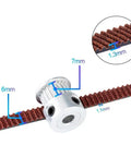 2GT Closed Loop Timing Belt, 6mm Wide, Built Tough Synchronous Belt For High Precision Drives, Low Noise And Shock Absorption, Non Slip