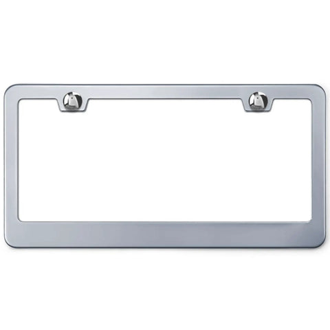 Customizable License Plate Frame For Cars Rust-Proof Aluminum Front Or Rear Mount Dope Silver Finish Includes Screws Add Your Text Or Design