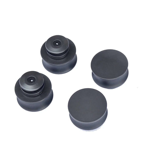 Close-up of 5 Foot Frameless Black Sliding Glass Shower Door Running Track Barn Style Hardware Set rollers