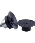 Heavy Duty Silicone Suction Cups For Pneumatic Manipulator Vacuum Nozzle Set Black Nitrile Rubber Gripper 10 To 50mm Diameter Options Compatible With Pag25 30 40 50 Systems For Industrial Holding And Lifting Tasks - two suction cups with threaded bases, showcasing size and design.