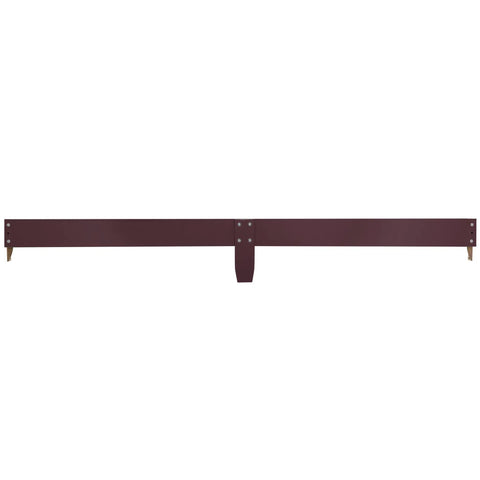 Universal Crib To Full Size Bed Conversion Kit With Solid Wood Rails For Select Convertible Cribs Easy Safe Transition Strong And Stable Support Auburn Finish showing solid auburn wood rail.