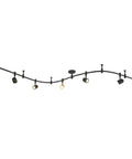 Oil Rubbed Bronze 96 Inch LED Flex Track Lighting Fixture With 5 Adjustable Heads Bulbs Included Customizable Ceiling Track