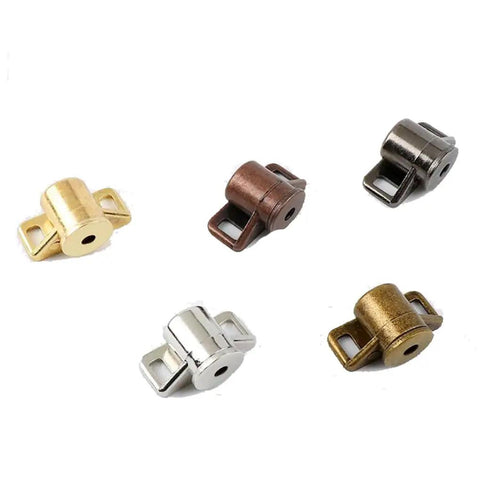 Magnetic Door Catch Set Heavy Duty Zinc Alloy Cabinet Latch With Screws For Kitchen Bathroom Closet Doors Strong Hold And Rust Resistant