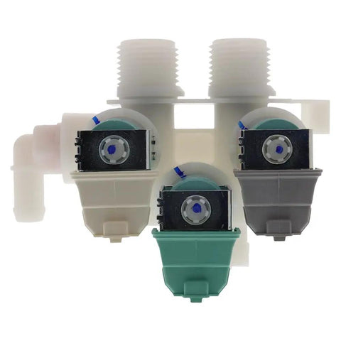 Washer Inlet Water Valve Replacement For Whirlpool Washers Replaces W10239900 and W10513404 shown front view