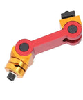 Heavy Duty Cnc Mill Positioner Featuring Adjustable T Slot Work Stop And Visual Locator For Dead Nuts Machining Precision And Boss Level Flex Rig, red and gold tool.