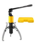 Powerful Hydraulic Wheel Bearing Puller And Separator Kit with adjustable jaws and case for stubborn wheel bearings.