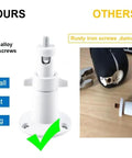 Comparison of aluminum mount for Durable Solar Panel for SimpliSafe Outdoor Camera Series 2 vs rusty iron screws
