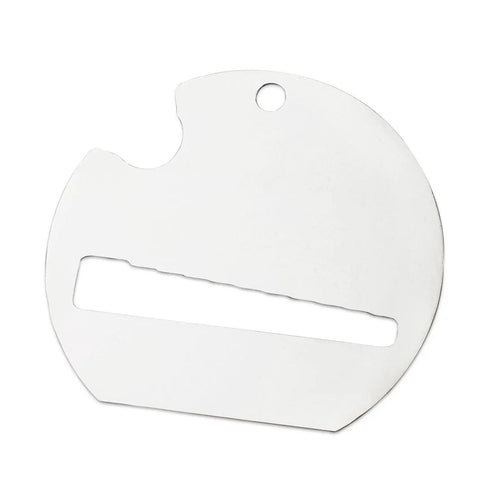 Key Gauge For Schlage Keys Fits All Schlage Keys Pro Gear Key Gauge For Accurate Key Size Checks Durable Steel Construction Easy To Read And Use For DIY Projects Or Locksmith Work Fast And Reliable, stainless steel Schlage key gauge