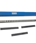 18mm E Push Type Keyway Broach Tool Metric Sized HSS Cutting Tool Knife With 3 Shims for CNC Machines displayed with shims