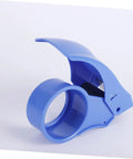 Rock Solid Heavy Duty Tape Dispenser Cutter with Ergonomic Grip, blue color, for 5 cm packing tape, ideal for packing and shipping