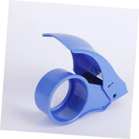 Rock Solid Heavy Duty Tape Dispenser Cutter with Ergonomic Grip, blue color, for 5 cm packing tape, ideal for packing and shipping