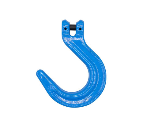 4 Pack One Half Inch Grade 100 Clevis Foundry Hooks Set for Towing and Rigging, Alloy Steel With Sky Blue Painted Finish