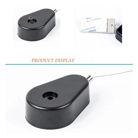 Stainless Steel Retractable Cable Automatic Door Closer For Single Doors Renovations With Light Pull Force And Rust Resistant