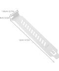 20 Pieces Alloy Steel PCI Slot Covers With Screws For Graphics Cards And PC Cases Ventilated Expansion Slot Covers To Boost Dope Airflow And Cut Heat Easy Install For DIY Home PC Builds Dust Prevention, white 12cm