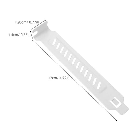 20 Pieces Alloy Steel PCI Slot Covers With Screws For Graphics Cards And PC Cases Ventilated Expansion Slot Covers To Boost Dope Airflow And Cut Heat Easy Install For DIY Home PC Builds Dust Prevention, white 12cm