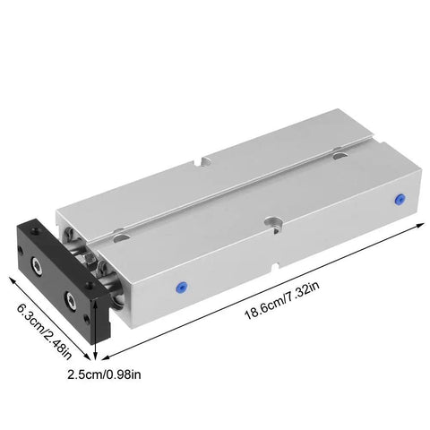True Shop Grade Double Acting Pneumatic Air Cylinder Forged From Heavy Duty Aluminum Alloy Featuring A Smooth 100Mm Stroke And Tight 20Mm Bore Built To Handle The Daily Grind In Any Local Garage