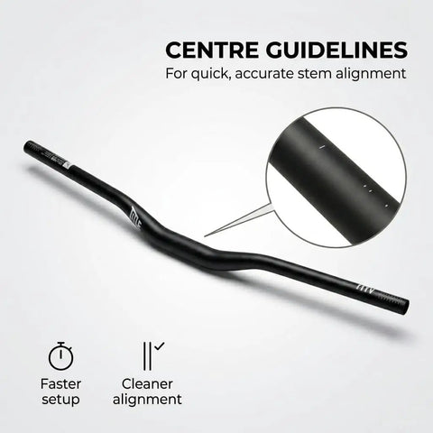 Beefy 35 MTB Handlebar With 800mm Width And 38mm Rise 35mm Clamp Aluminum Alloy Chrome Finish For Downhill Enduro Freeride