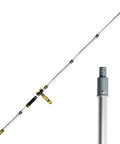 Telescoping Extension Pole 7 To 30 Ft Reach For Window Cleaning Gutter Cleaning Light Bulb Changes Painting No Ladder Needed Heavy Duty Multi Use Pole Built For Safe Ground Level Reach, showing extension capability and durable build.