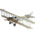 Curtiss JN-4D Jenny 1:16 Scale Model Kit With Laser Cut Basswood And Metal Parts assembled wood aircraft display
