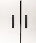 Antique Black Barn Door Handles 2 Pack Set for Garage and Gate on white doors, built tough heavy duty sliding door pulls