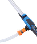 Cordless Stick Water Transfer Pump Doubles As Sump Pump to Crush 36Lpm Transfer Jobs with Detachable Battery Box for Basement Crawl Space Boat Liquid Hauling Wins, close-up of hose fitting.