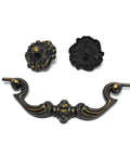 10 Pack 4.5 Inch Center To Center Bail Drawer Pull Antique Brass Swing Dresser Handle Vintage Style Zinc Alloy Durable Hardware