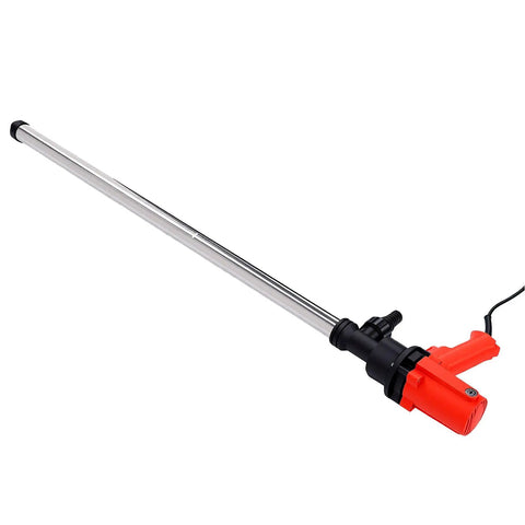Eujgoov Electric Drum Pump For 200L And 220L Containers Fast Liquid Transfer 60 To 75 Liters Per Minute With 6 Gear Speeds For Workshops And Industrial Use Efficient Handheld Design