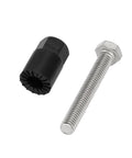 Solid 5/16 Inch Blind Fasteners Kit For Weather Guard Truck Tool Box Installation Includes Ten Pieces With Tool Perfect Bolt Nuts For Sheet Metal And Plastic Jobs, black blind fastener and silver bolt