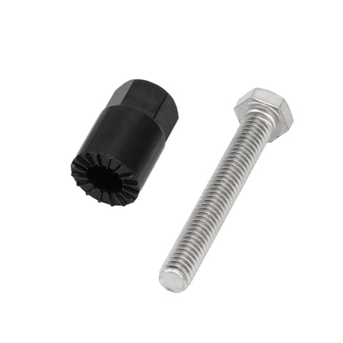 Solid 5/16 Inch Blind Fasteners Kit For Weather Guard Truck Tool Box Installation Includes Ten Pieces With Tool Perfect Bolt Nuts For Sheet Metal And Plastic Jobs, black blind fastener and silver bolt