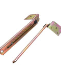 2 Pack Angle Desk Lifting Rod And 10 Gear Adjustable Angle Hinge showing steel plate base and hinge holes, silent hydraulic closing