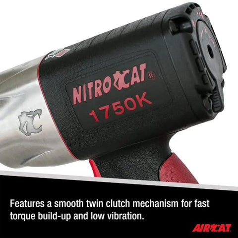 Three Quarter Inch Pneumatic Impact Wrench Featuring A Slick Twin Clutch Design For Blazing Fast Torque Build Up And A Hardcore One Thousand Five Hundred Foot Pounds Of Raw Loosening Muscle To Crush Any Stubborn Nut Like A Boss