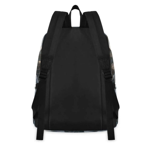 Rear view of Bear Themed Sunglasses Backpack With Insulated Cooler Lunch Box, Lightweight 15.6 Inch Laptop Daypack for Women and Men.