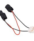 Plug And Play Muzzler Harness Disable Kit For 2005 To 2007 Vehicles showing black connectors and attached wiring