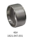 Top Shelf Heavy Duty Tension Pulley Front Tooth Wheel 1821047031 showing heavy-duty steel design, used for Orgapack ORT260 machines.